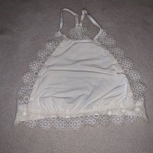 Floral Detail Halter Top